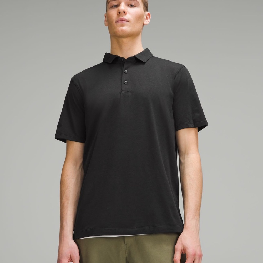 lululemon athletica Men’s Evolution Short-Sleeve Polo Black as